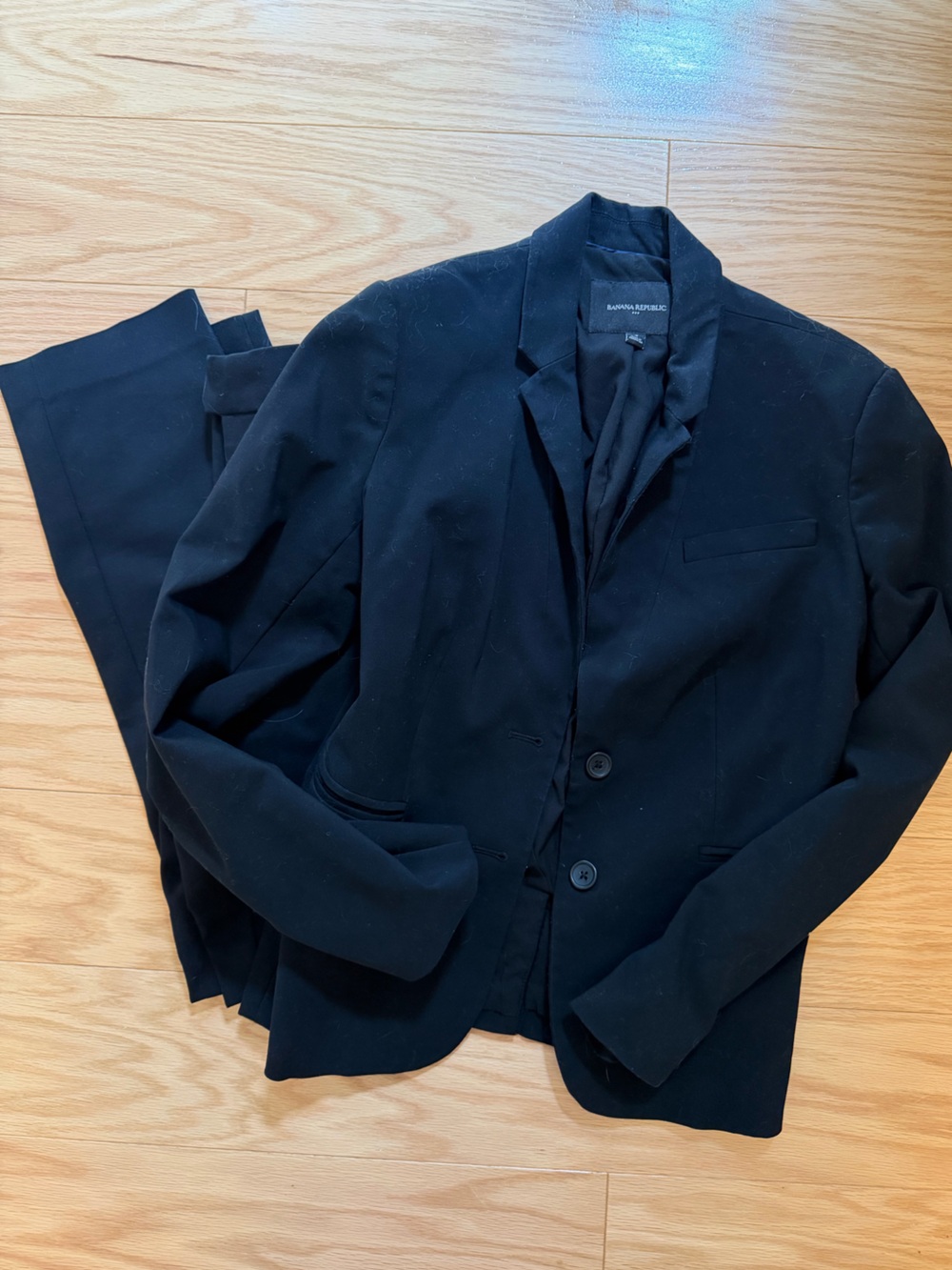 Women's Black Suit Pants Jacket 4/6